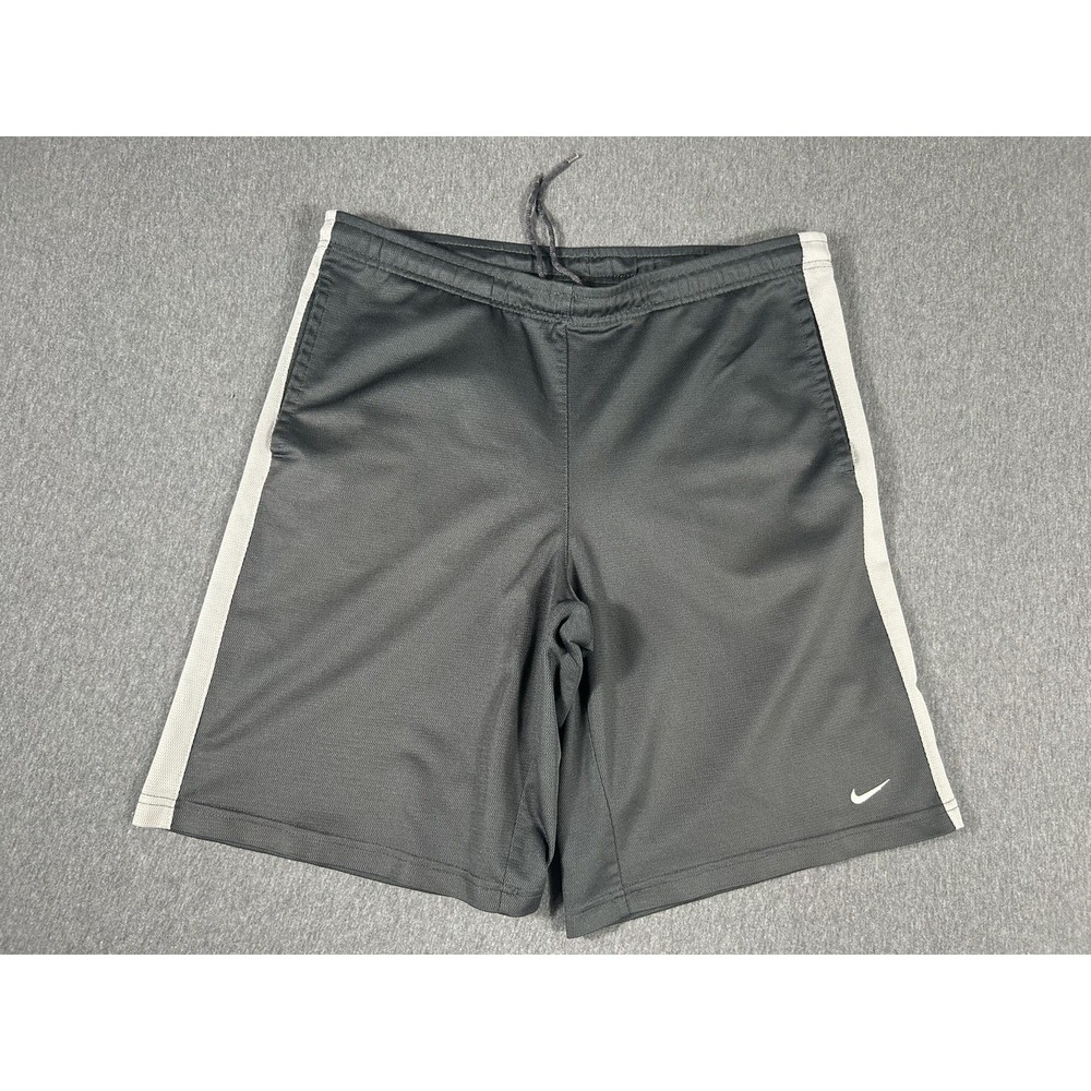 Y2K Nike Men's Athletic Mesh Shorts Size M Gray